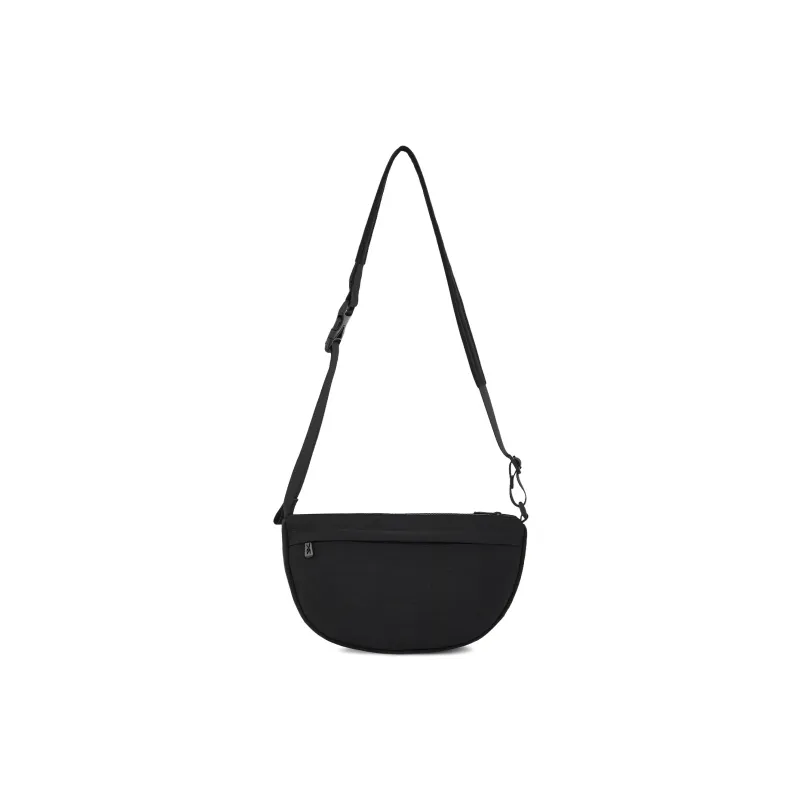 Reebok Fabric Shoulder Bag, Crossbody Bag, Dumpling Bag Medium Size Unisex Black/Ecru/Green-2