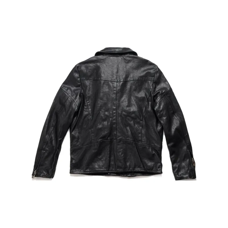 AKCLUB Leather Jacket Men's Black-1