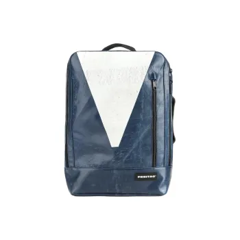 FREITAG Polyester Backpack Unisex Blue & White