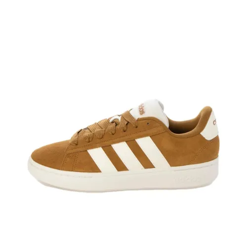 Adidas GRAND COURT ALPHA Skateboard Shoes Men Low-Top Ginger Yellow