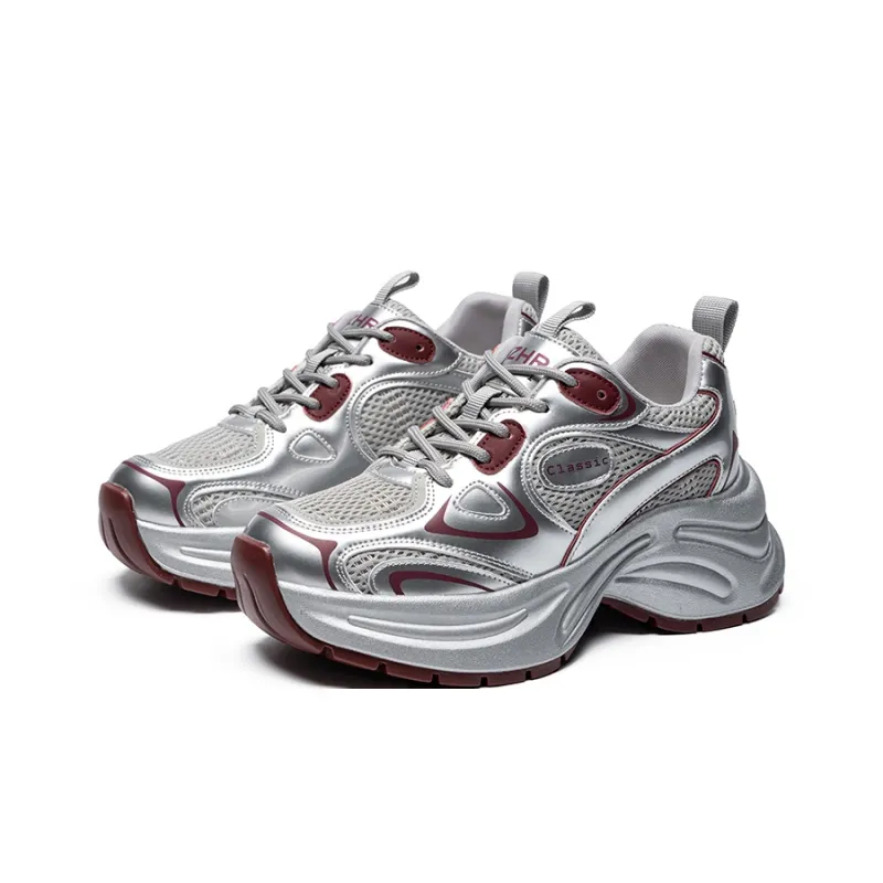 ZHR Moonlit Shadow Abrasion Resistant Breathable Low Top Chunky Sneakers Women's-14