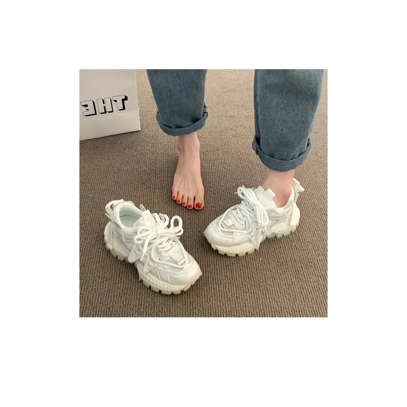 LXVB Slip-Resistant Breathable Low-Top Chunky Sneakers Women's-8