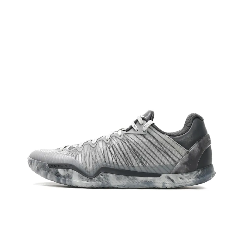 Serious Player Only Player 1 Plus The Moon Cushioning Anti Slip And Wear Resistant Low Top Basketball Shoes Men's Gray-0