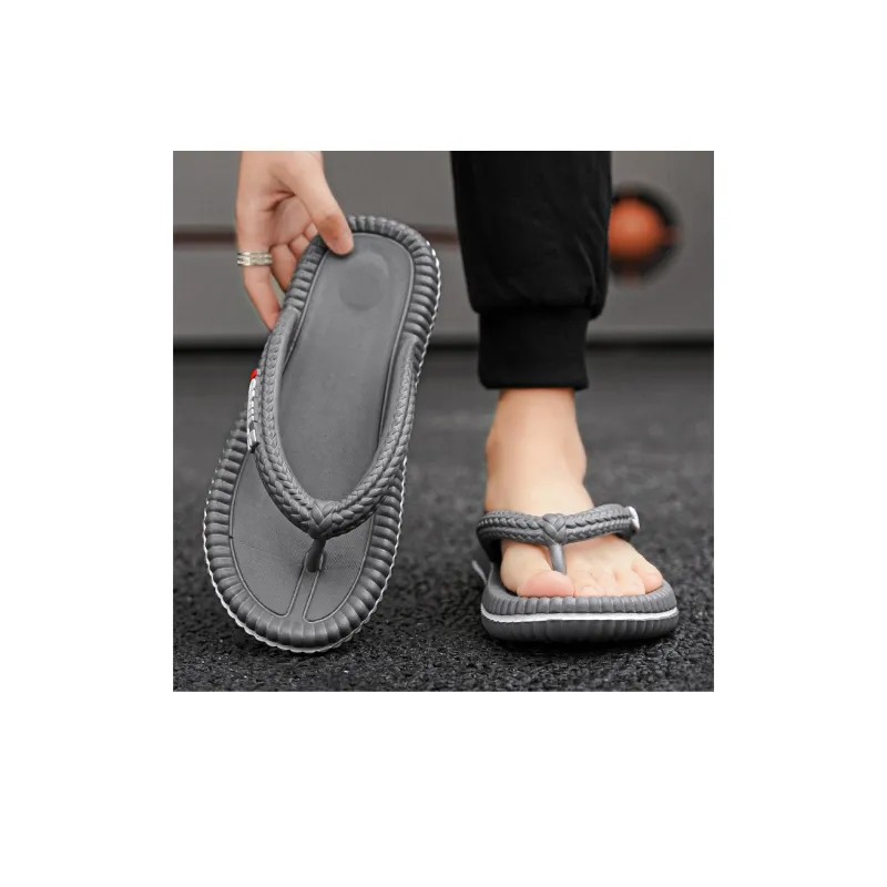 TROADLOP Rubber Sole Odor Resistant Antibacterial Flip Flops Unisex-8