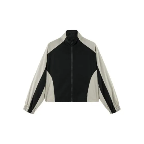 Dme Jackets Women's Black/White Color Blocking