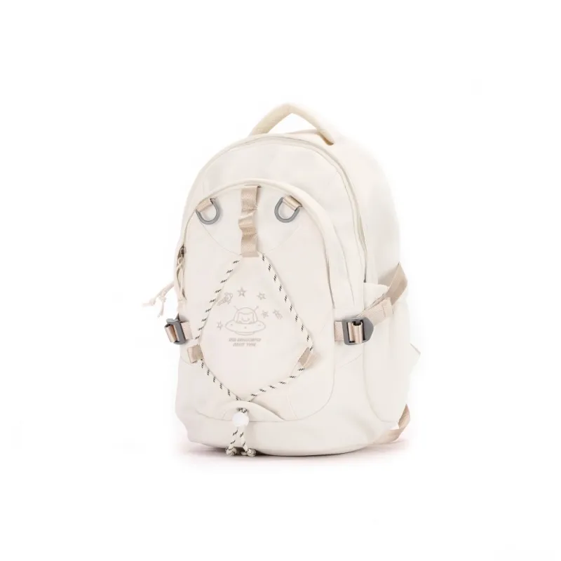 RED DRAGONFLY Fabric Space Meow Backpack Regular Women's Pink Gray-7