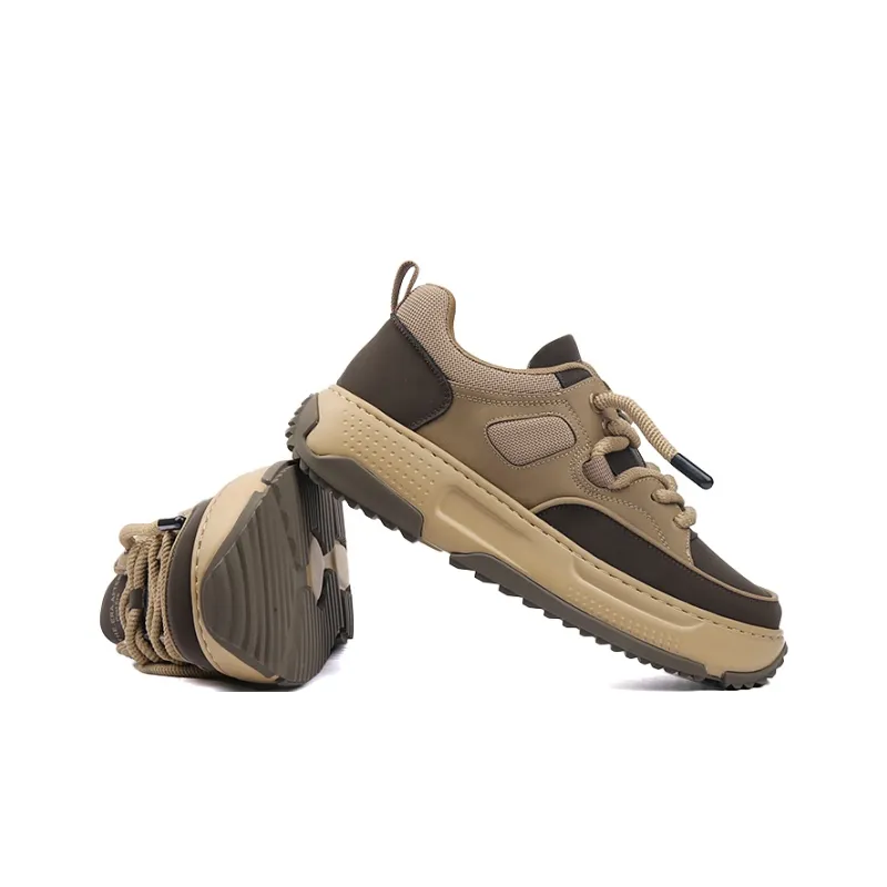 Tide Attack Low Top Casual Shoes Men's Dark Khaki-5