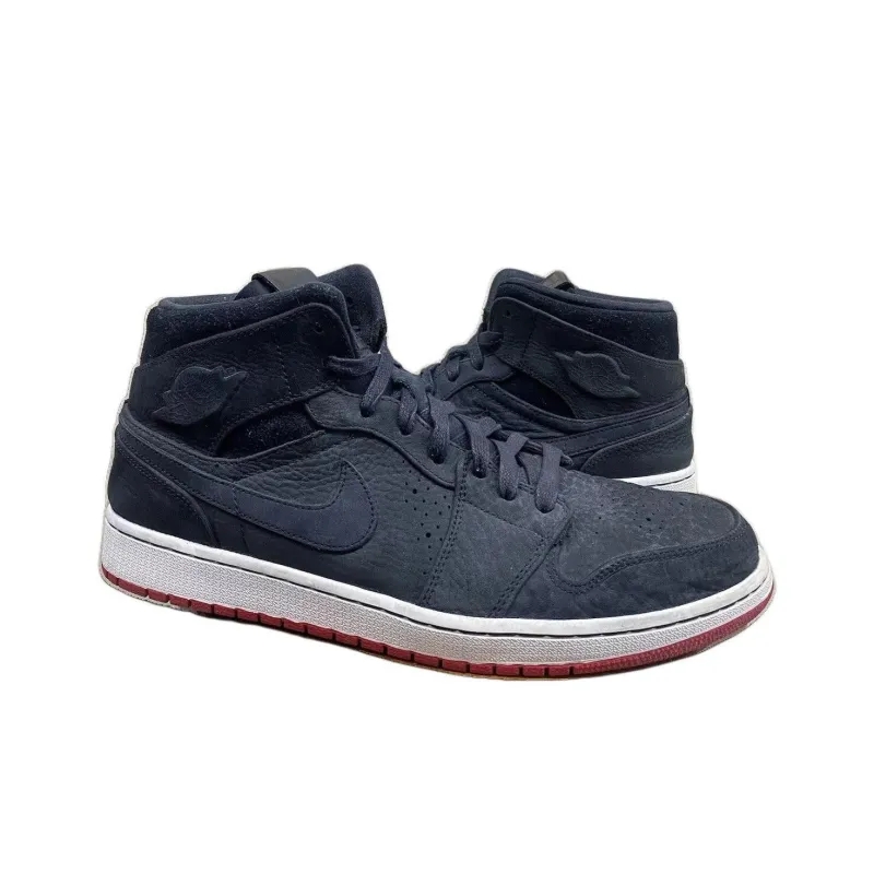 JORDAN 1 Mid Nouveau 'Black Red'-2