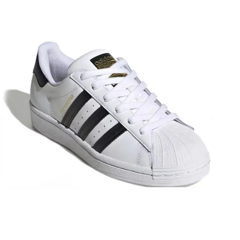 Adidas Superstar Cloud White Core Black Gold GS-2