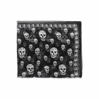 Alexander McQueen Skull Printed Finished Edges Scarf