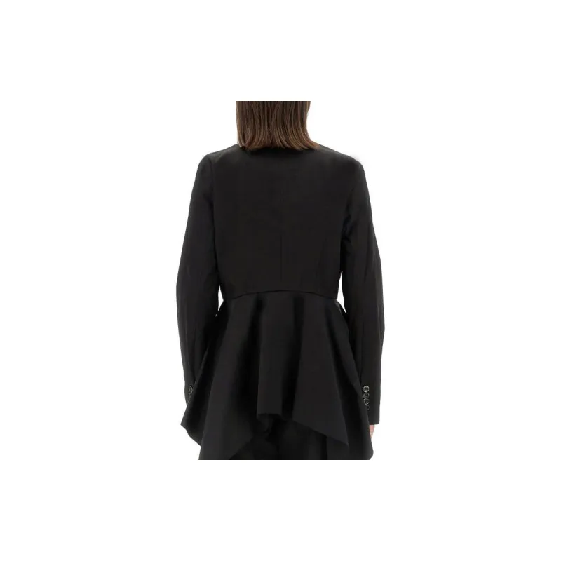 UMA WANG Peplum Button Detailed Top-1