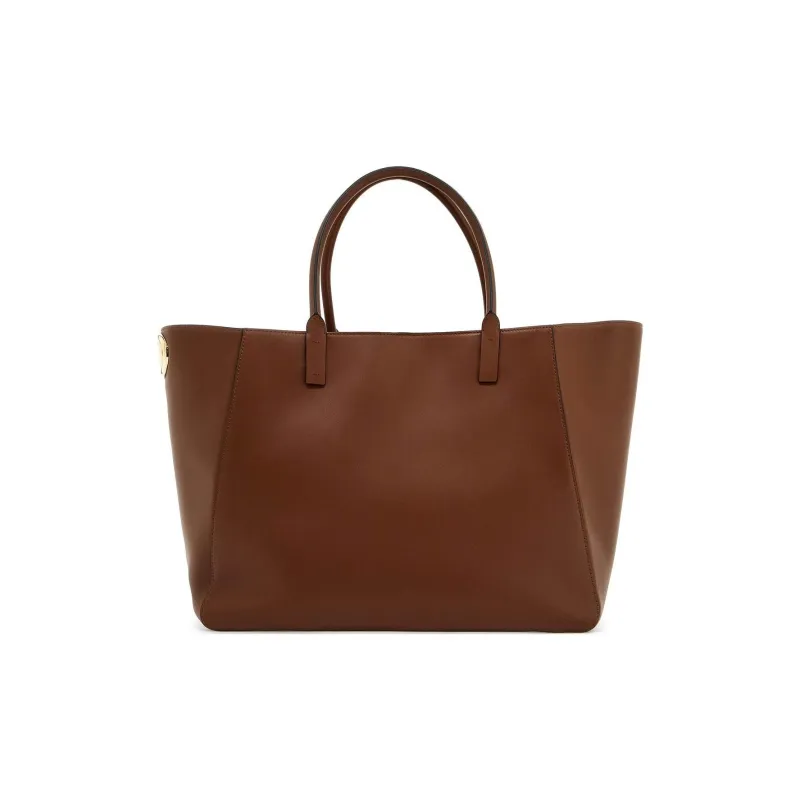 Valentino Calfskin Tote Bag Shopping Bag Handbag Women's Brown-0