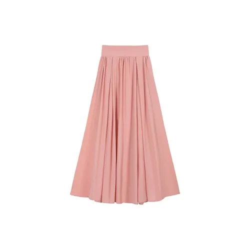 COVT Casual Long Skirts Women's Orange Pink