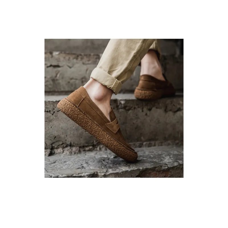 GIHO Loafers Men Brown-6
