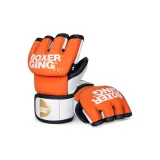 Microfiber Half Finger Orange White