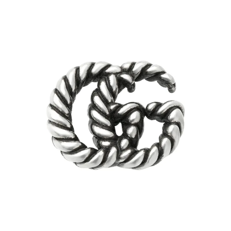 GUCCI 925 Sterling Silver Earrings Women's Silver-1