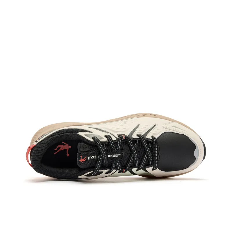 QIAODAN Cold Mountain Running Shoes Men Low Top Raw Denim/Black-2