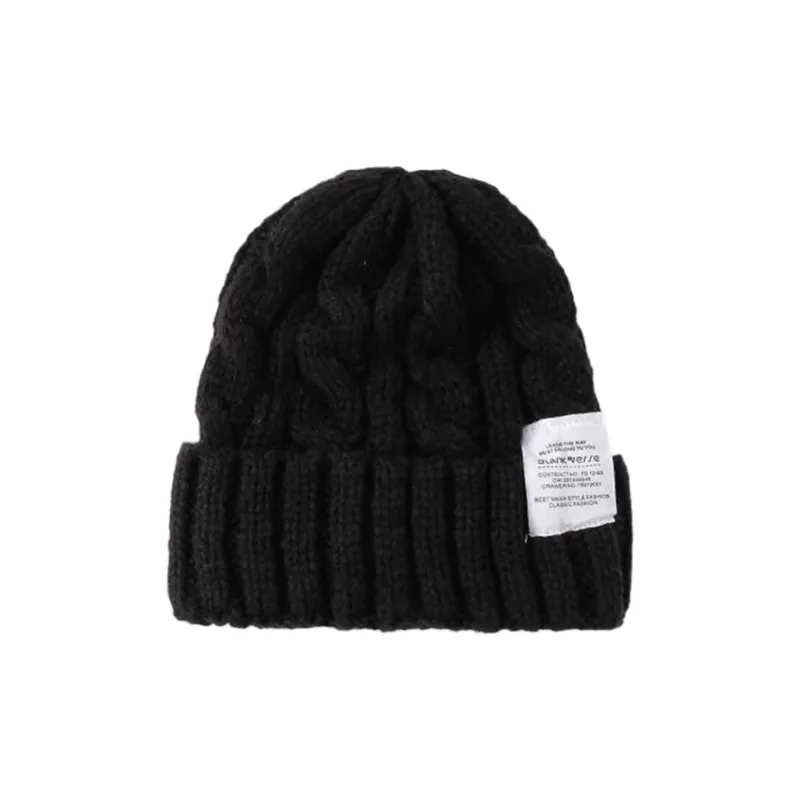 DZP Plush Yarn Beanies Unisex Multicolor-2