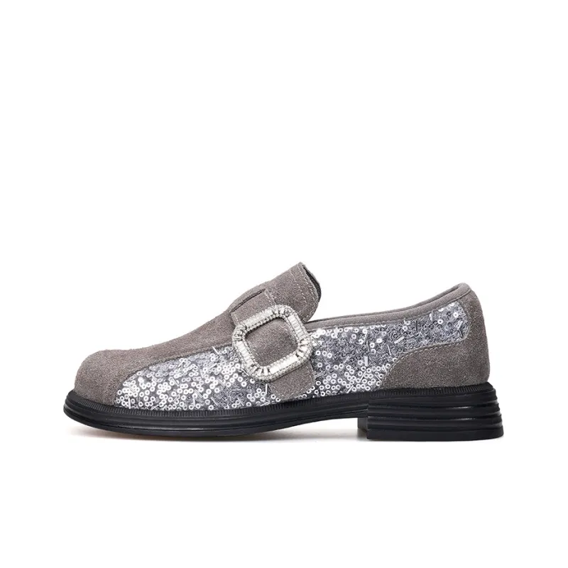 Joy&Mario Loafers Women's Black/Gray/Gold-11