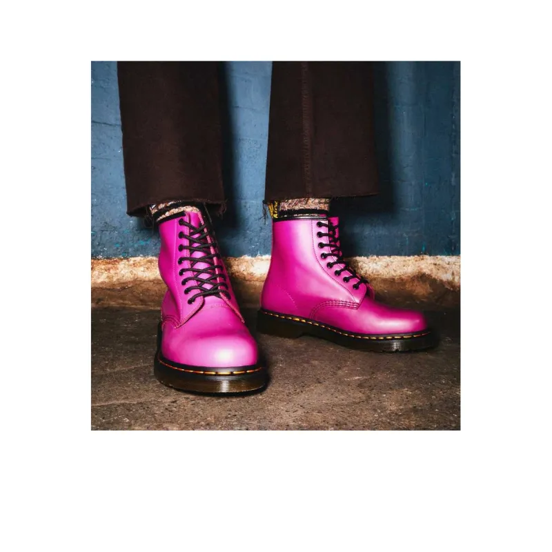 Dr.Martens 1460 Smooth Leather Lace Up Boots 'Pink'-6