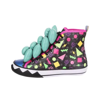 IRREGULAR CHOICE High-Top Skateboard Shoes Women's Black