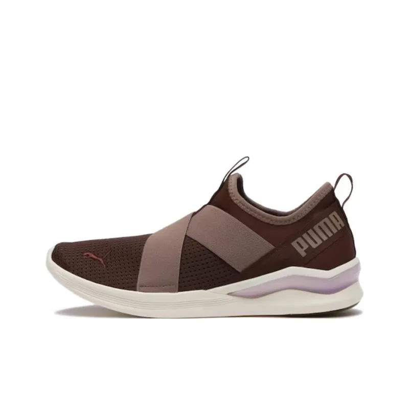 PUMA Lqd Flash Anti Slip Wear Resistant Low Top Casual Shoes Unisex Brown-0