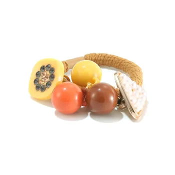 Like A Dream Leather Band Acrylic Hair Tie Hair Tie Women's