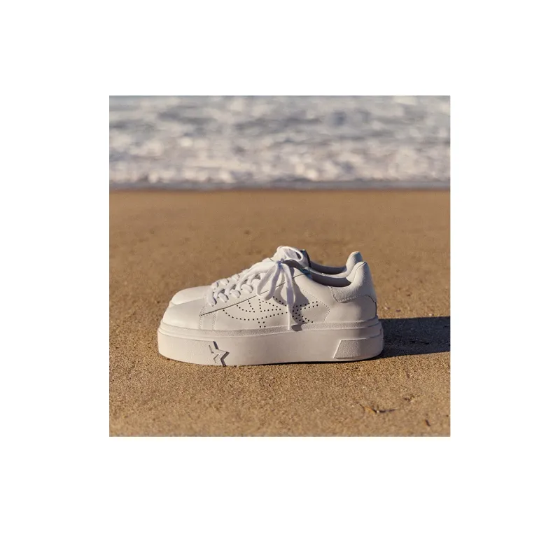 ASH Santana Perforated-logo Leather Sneakers-7