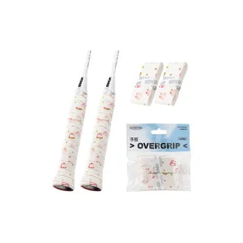 MBFISH Badminton Grip Tape Pink White PU Racquet Controller Thin