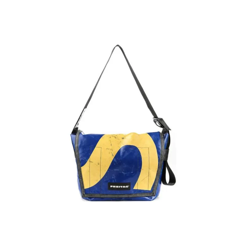 FREITAG Polyester Messenger Bag Crossbody Bag Shoulder Bag Unisex Blue & Yellow-1
