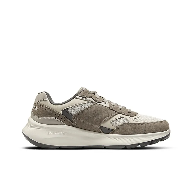 Skechers Wear Resistant Slip Resistant Low Top Running Shoes Men's Tan-1