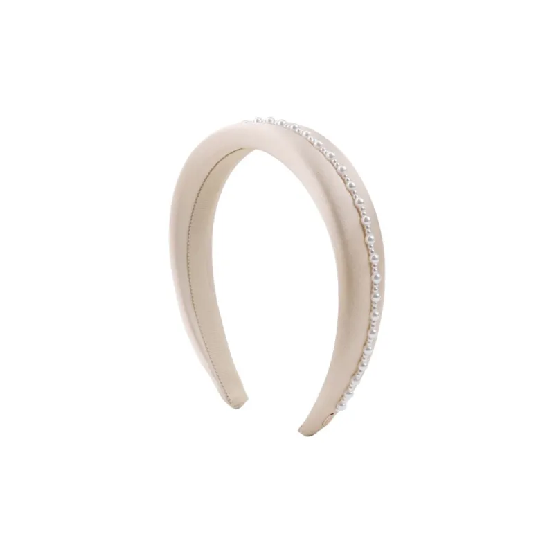 BABYBEI Satin Elegance Elegant Minimalist Style Versatile Advanced Black Beige Hair Accessories Women's-0