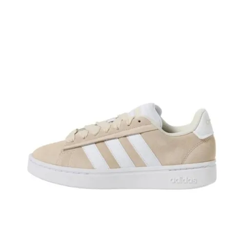 Adidas GRAND COURT Skateboard Shoes Unisex Low-Top Beige