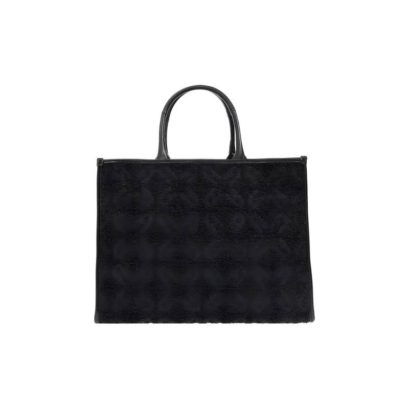 Furla Opportunity Nylon Tote Bag Shopping Bag Handbags Large Size Women's Black-0