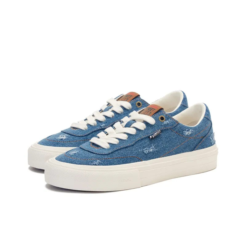Vision Street Wear Flat Top Low Top Skateboard Shoes Unisex Denim Blue-2