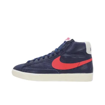 Nike Blazer High Anti-Slip Wear-Resistant Mid-Top Skateboard Shoes Unisex Blue
