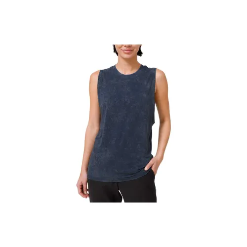 Lululemon All Yours Sleeveless Sports Shirts Women's Washable Marine Blue