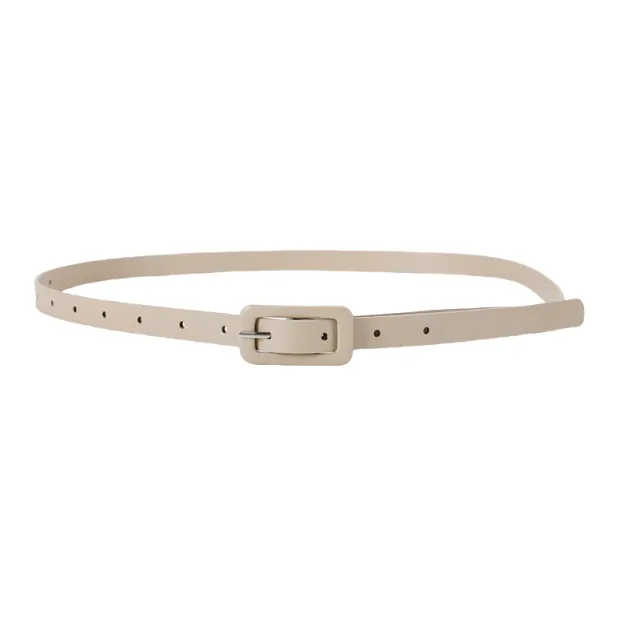 Emperor Penguin Slim Decoration Dress Waist Cincher PU Leather Belts Women's Width 1.5CM-3