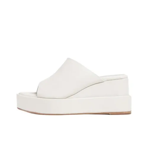 Paloma Barceló Slide Slippers 7.5cm Women's White