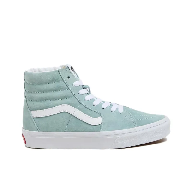 Vans SK8 HI Coverage Slip Resistant And Abrasion Resistant Mid Top Skateboard Shoes Unisex Blue-1