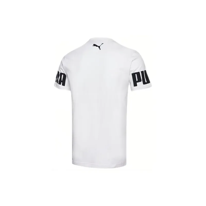 PUMA Rebel T Shirts Men White-1