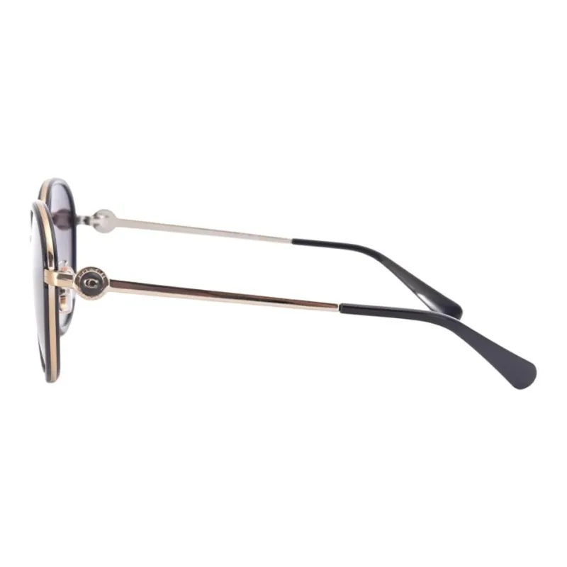 COACH Plate Alloy Frame Oval Sunglasses Unisex Multicolor-2