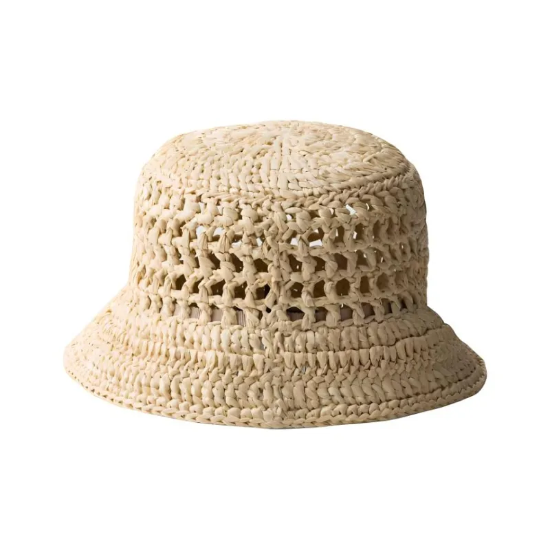 PRADA Raffia Bucket Hat-1