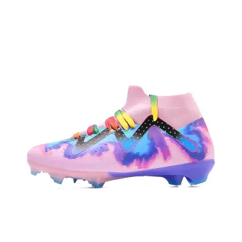 VAKY AG Rubber Short Studs TF Rubber Broken Studs Soft Ground Anti-Slip Wear-Resistant Soccer Shoes Unisex Pink