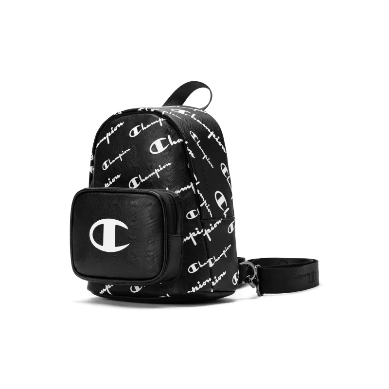 Champion Synthetic Leather, Textile Backpack Small Size Unisex Caesar Blue/Black-5