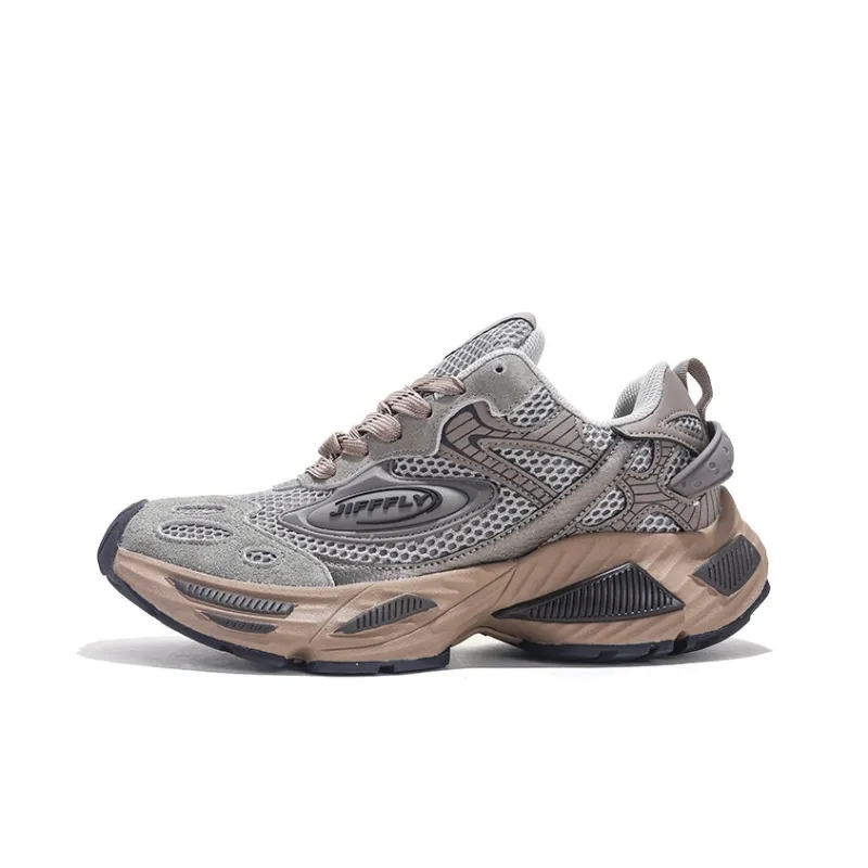 Jifffly Cushioned Slip-Resistant Breathable Lightweight Height Increasing Low-Top Chunky Sneakers Unisex-21