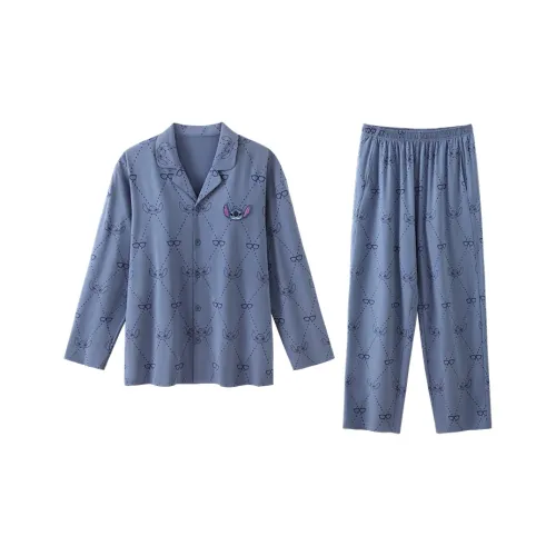JINGYUN x DISHINI Pajama Set Men's Summer Sky Blue