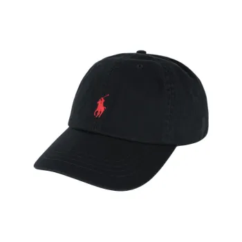 Ralph Lauren Cotton Baseball Caps Unisex Black