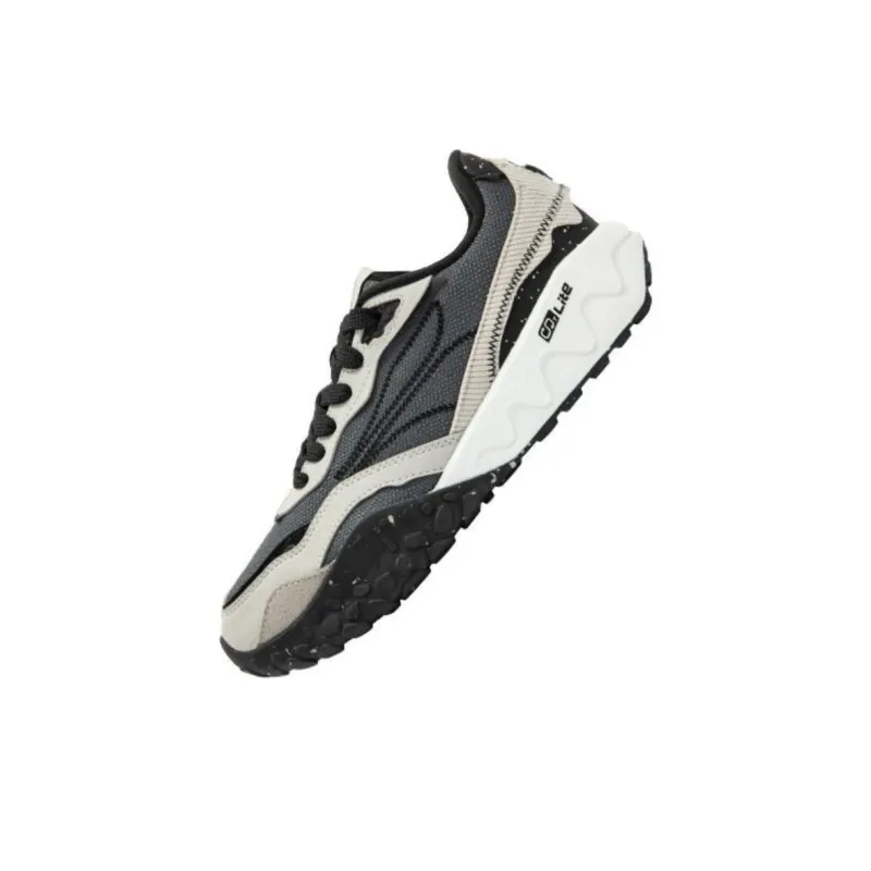 361° Crunchy Biscuit 2 Anti Slip Wear Resistant Low Top Chunky Sneakers Women's Black Gray-2