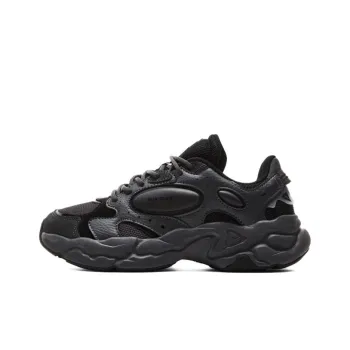 PEAK Taichi Chuanxing Cushioned Wear Resistant Slip Resistant Low Top Chunky Sneakers Men's Black Gray
